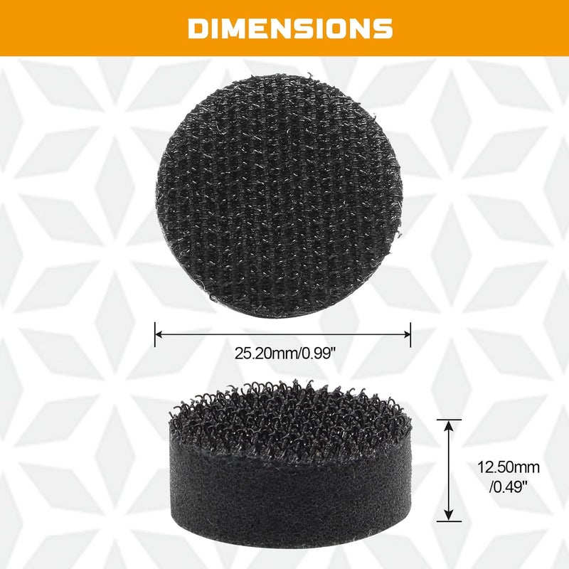 Uenhoy 5 Pack Hook and Loop Soft Foam Buffering Pads 1 Inch (25mm) Sponge Cushion Buffer Backing Pad Soft Interface Pads for 1" Sanding Pad - Image 4